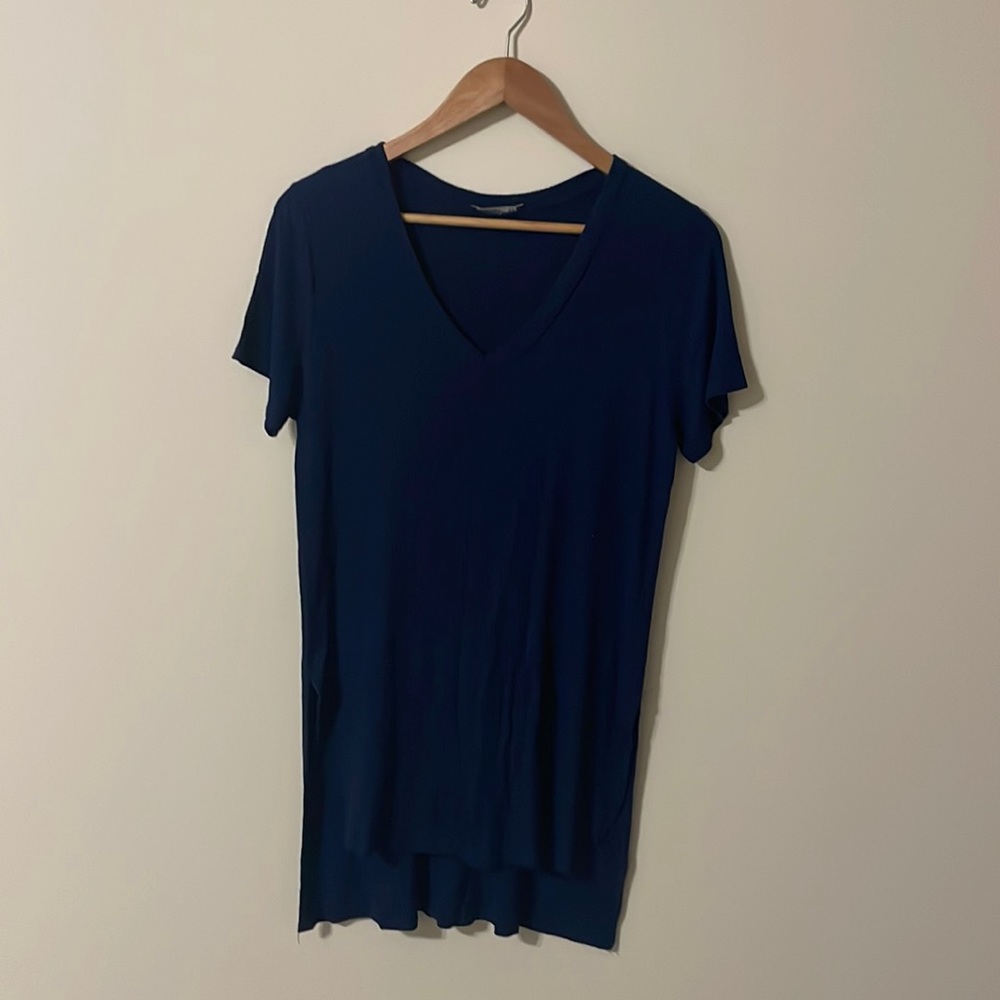 Navy blue shirt sleeve tunic